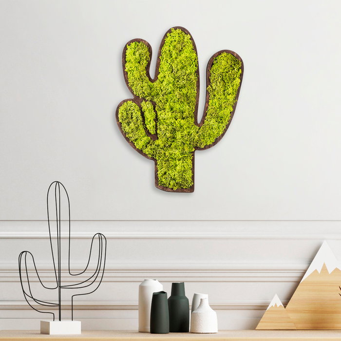 Wallity Cactus Accesorio decorativo de pared Verde y Blanco